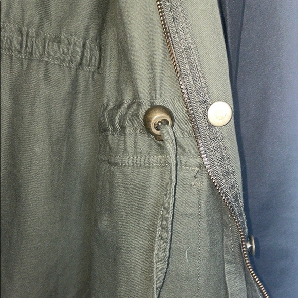 a.n.a Green Utility Jacket with Stand-Up Collar - Picture 7 of 8